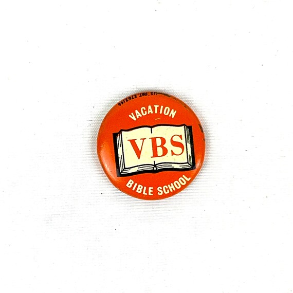 Vintage Pin VBS Vacation Bible School Patent Pi… Gem