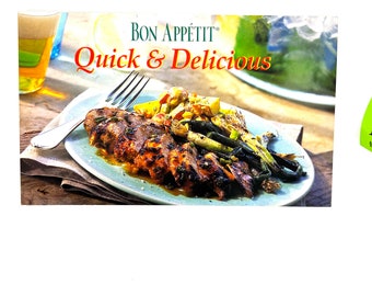 1998 Bon Appetit Quick and Delicious Recipes Cookbook My40YearCollection