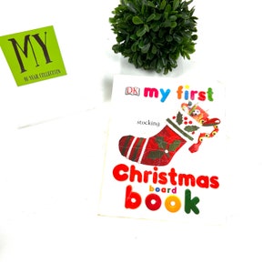 Vintage Book - My First Christmas Board Book - My First