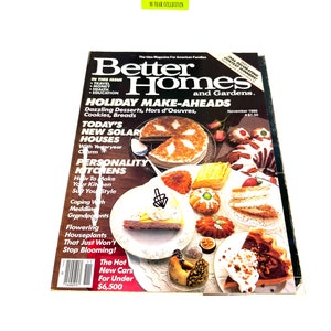 Vintage Magazine - 1986 Better Homes and Gardens® - Holiday Desserts and Make Aheads Magazine - My40YearCollection