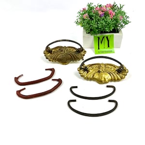Antique Victorian Pressed Brass Drawer Pulls Additional Pulls Salvaged Antique Hardware Restoration Project My40YearCollection