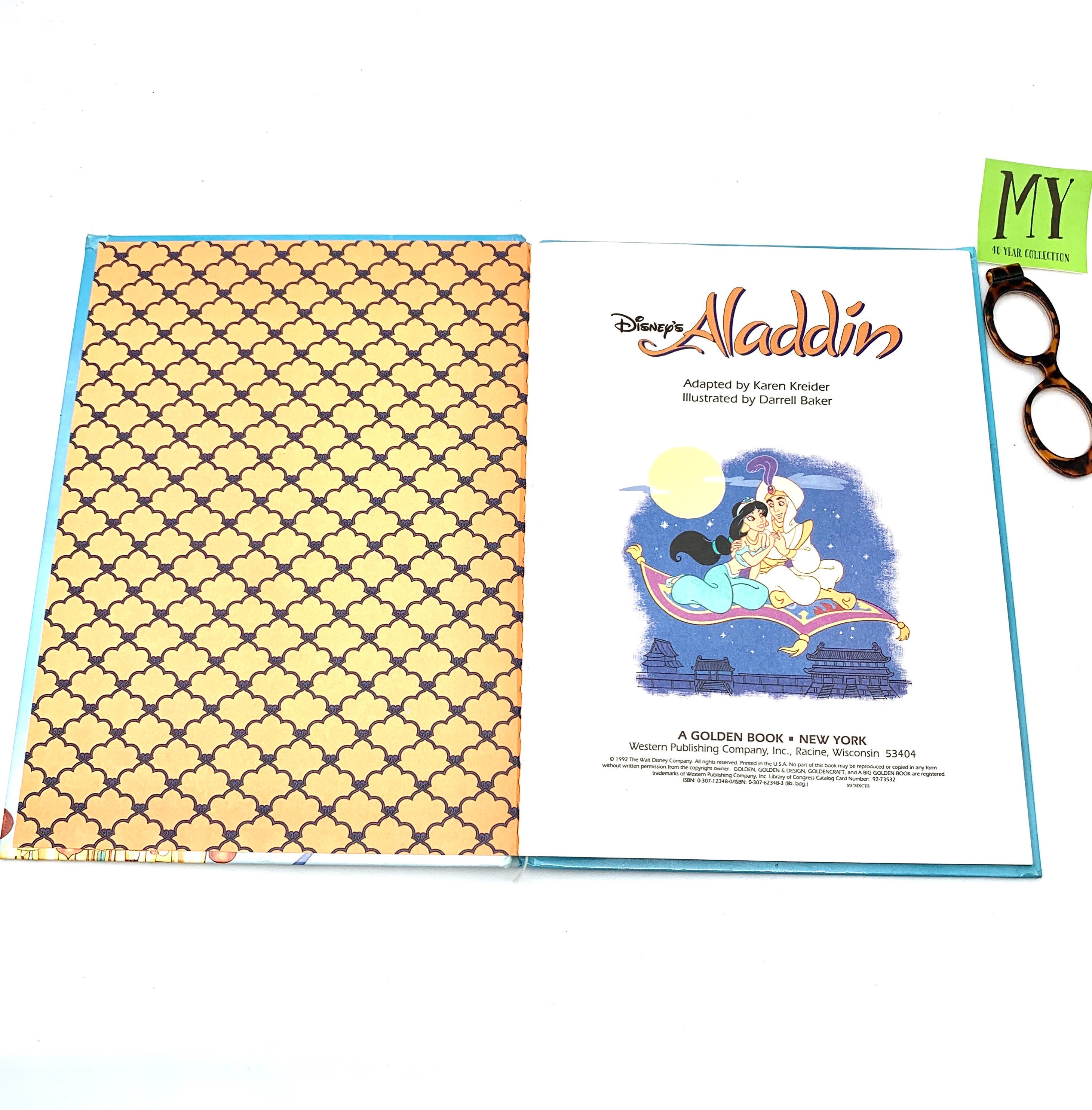 1992年 ディズニー『アラジン』ビッグゴールデンブック：絵入り児童書