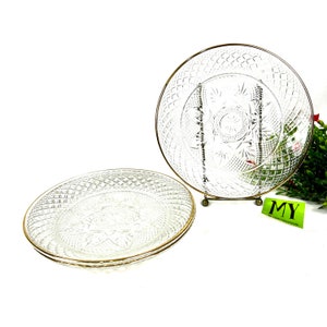 Vintage Cristal D'Arques-Durand Antique Gold Trim 8 inch Plate - Sold Separately - My40YearCollection