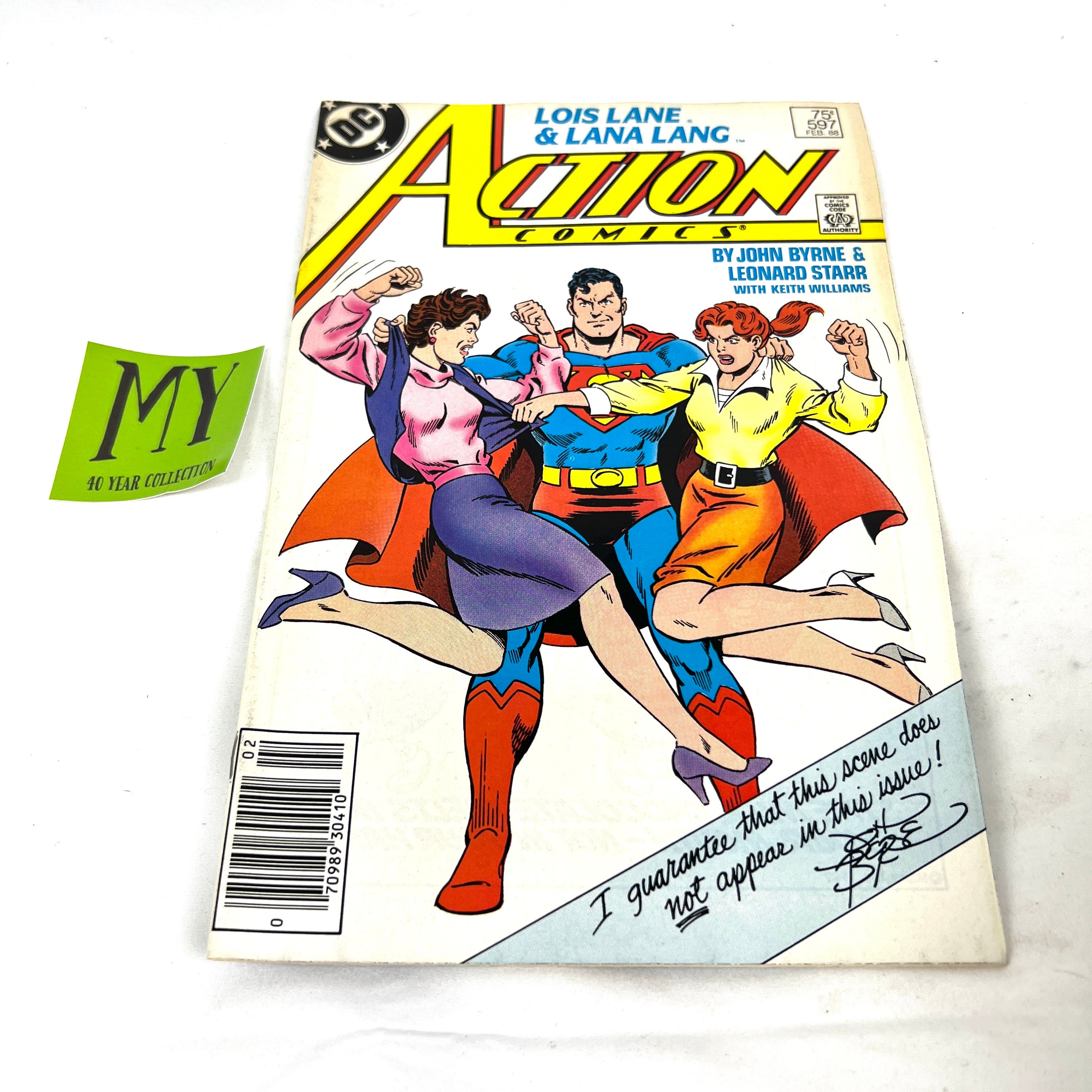 Vintage Action Comics #597: Superman, Lois Lane, Lana Lang, 1988