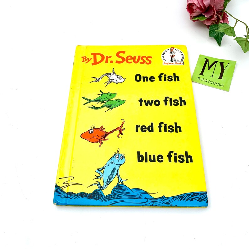 1960 by Dr. Seuss One Fish Two Fish Red Fish Blue Fish Etsy