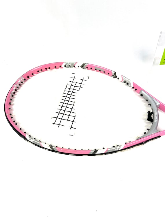 Vintage Tennis Racket - Slazenger Smash 25 - Pink and White