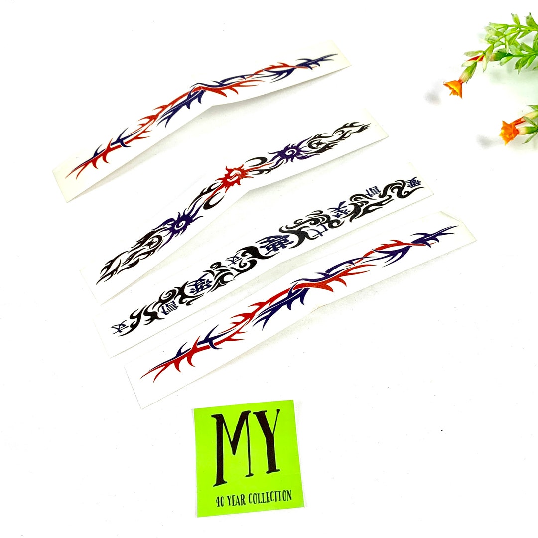 Vintage Armband Temporary Tattoo Sticker Fake Tattoo Blood Vein Black