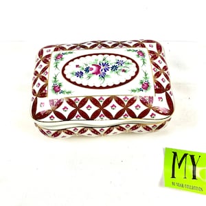 Beautiful Design Coats & Clark Limited Edition 2003 Porcelain Trinket Box Gift Idea My40YearCollection