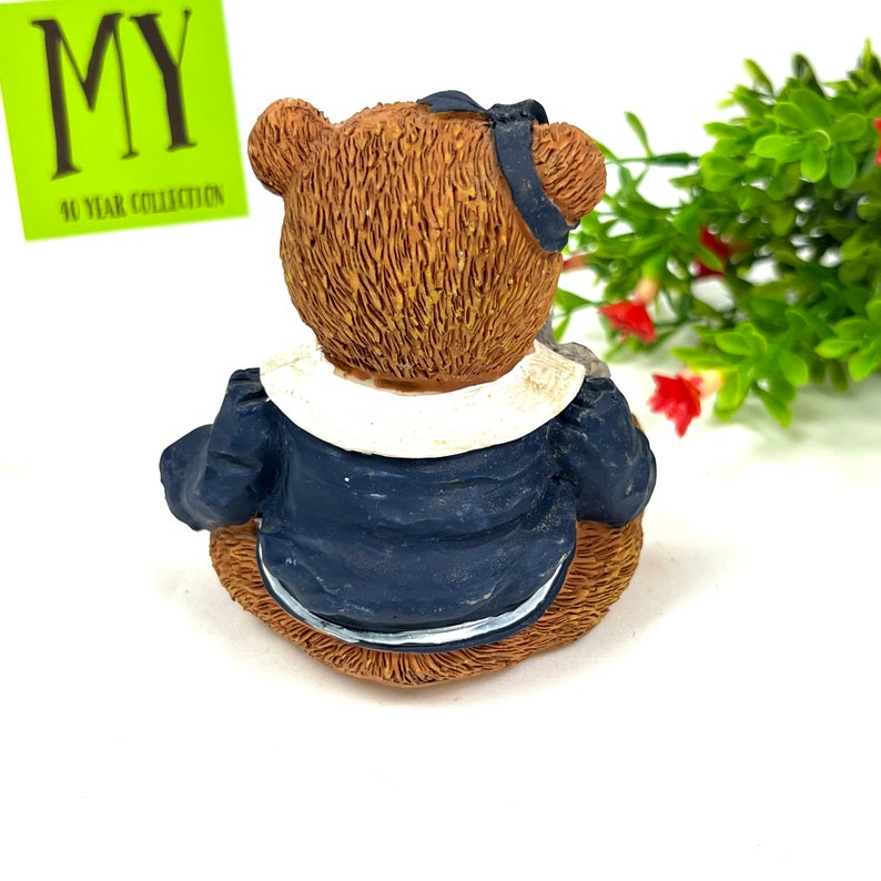 Vintage Teddy Bear Figurine Ceramic Teddy Bear Sailor Etsy