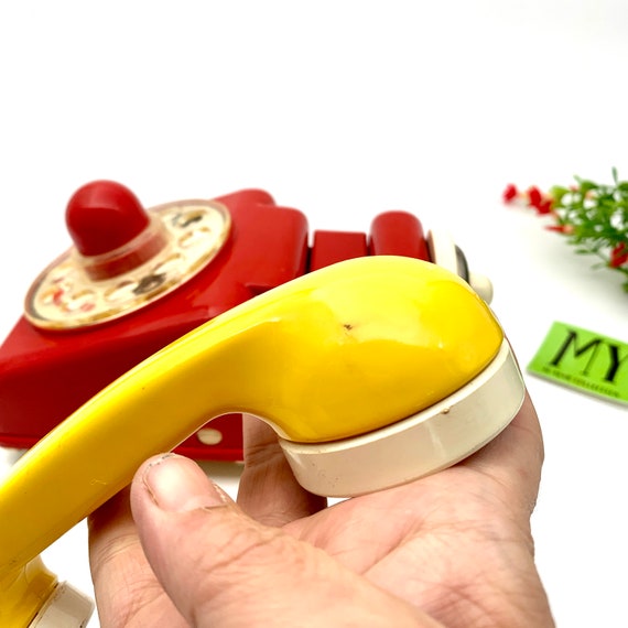 Vintage Toy Telephone by Ambi Play Telephone on Wheels 1970's
