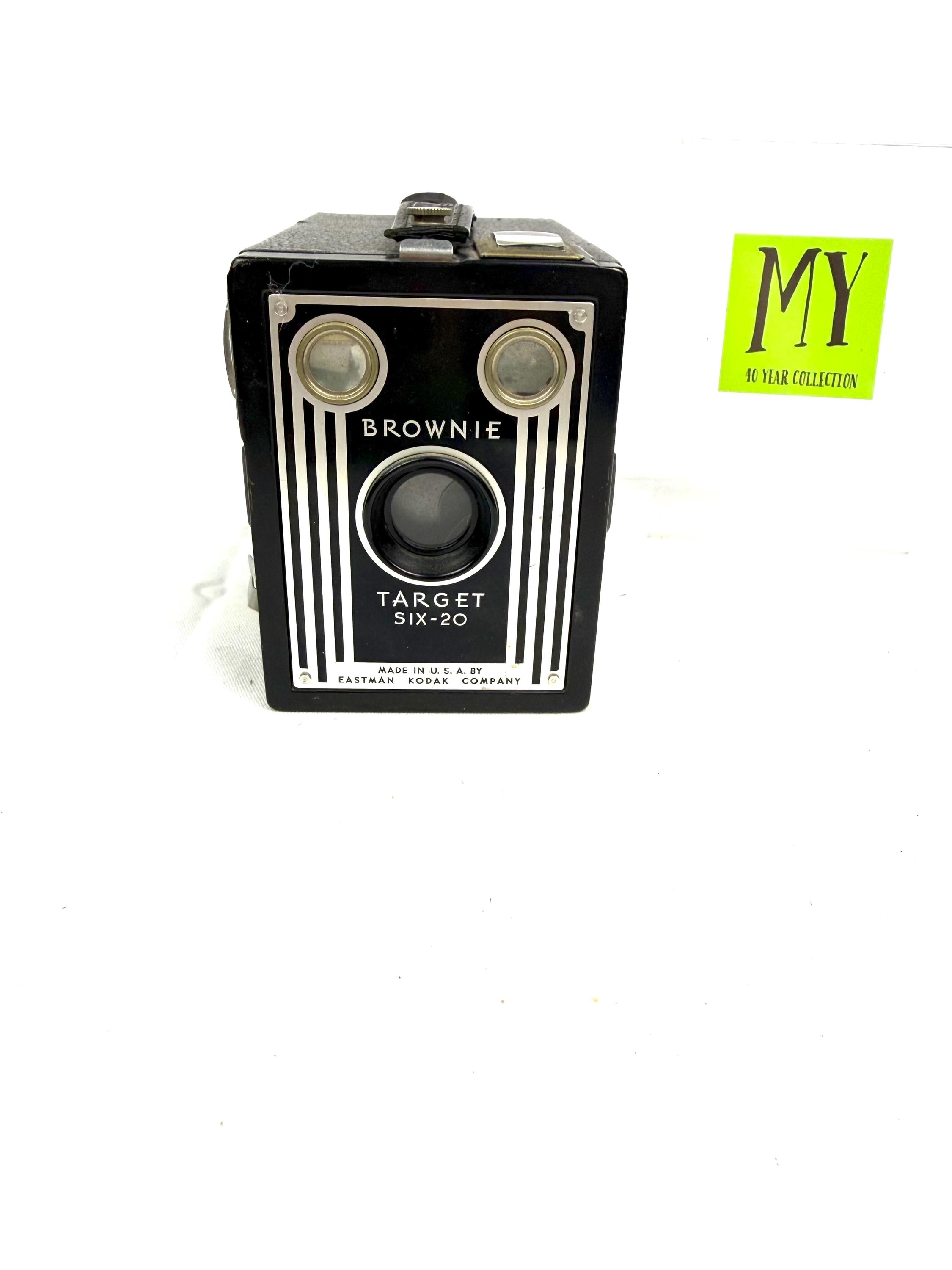 Vintage Kodak Brownie Target Six-20 Box Camera Art Deco Display