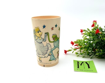 Vintage 1982 Muppet Charaktere Kunststoff Tasse - Sammler Fan Tasse