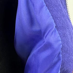 Vintage Leather Pant Suit Set: Julien K Purple Abstract Jacket, Size 8-10 image 5
