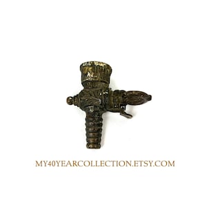 Antique Gas Valve - Brass Ornate Shut off Valve - Brass Spigot - Restoration Project - My40YearCollection