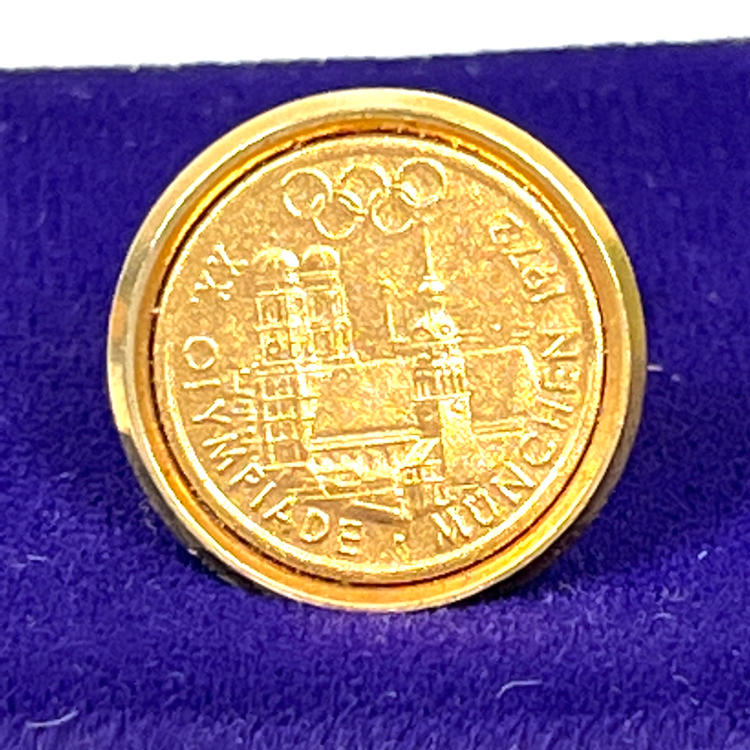 Boutons De Manchette Vintage Ours Des JO De Moscou 1980 - Plaqué Or - Neuf Sans Emballage
