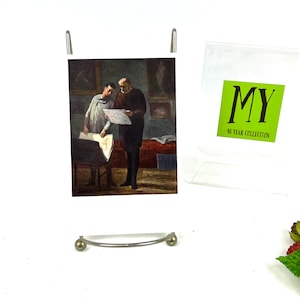Cartolina d'epoca - National Gallery of Art, Washington DC - Consigli a un giovane artista di Daumier Cartolina - Art Ephemera My40YearCollectio