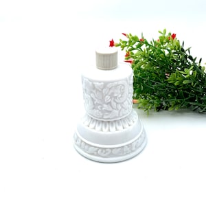 Vintage Avon Bird of Paradise Cologne: Ornate Milk Glass Bottle