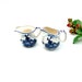 Vintage Pair of Windmill Blue and White Ceramic Creamers Pitchers Japan My40YearCollection 