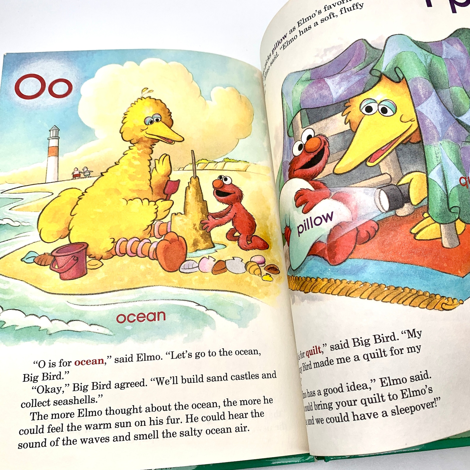 1993 Sesame Street Book Club Elmo's Alphabet Hardcover - Etsy