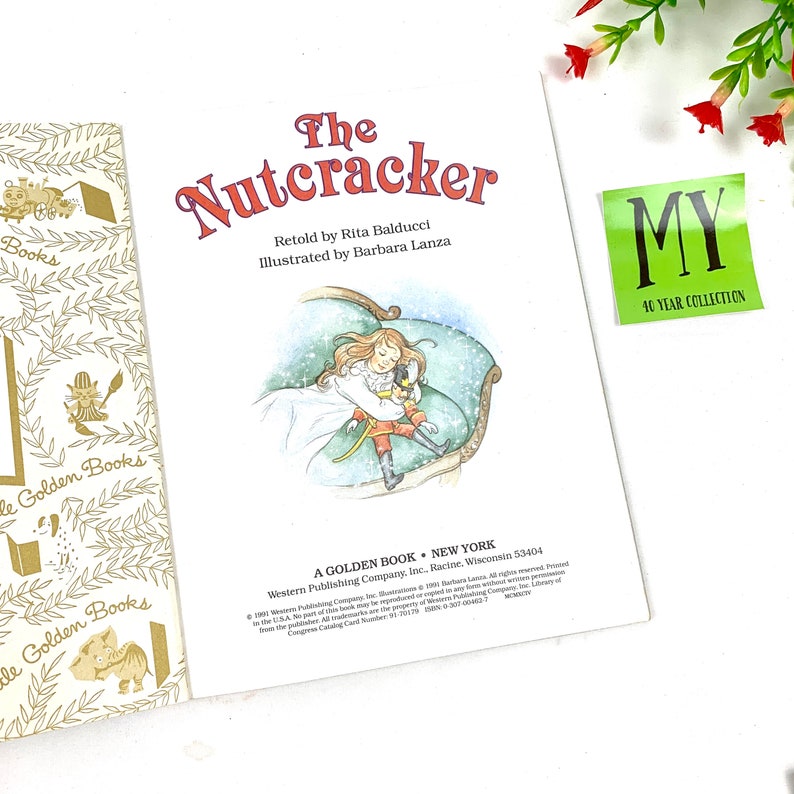 1991 the Nutcracker A Little Golden Book Retold by Rita Etsy