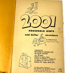 1957 2001 Hushållstips och Dollar Stretchers-bok - Av Michael Gore - Mjuk omslag - My40YearCollection bild 5