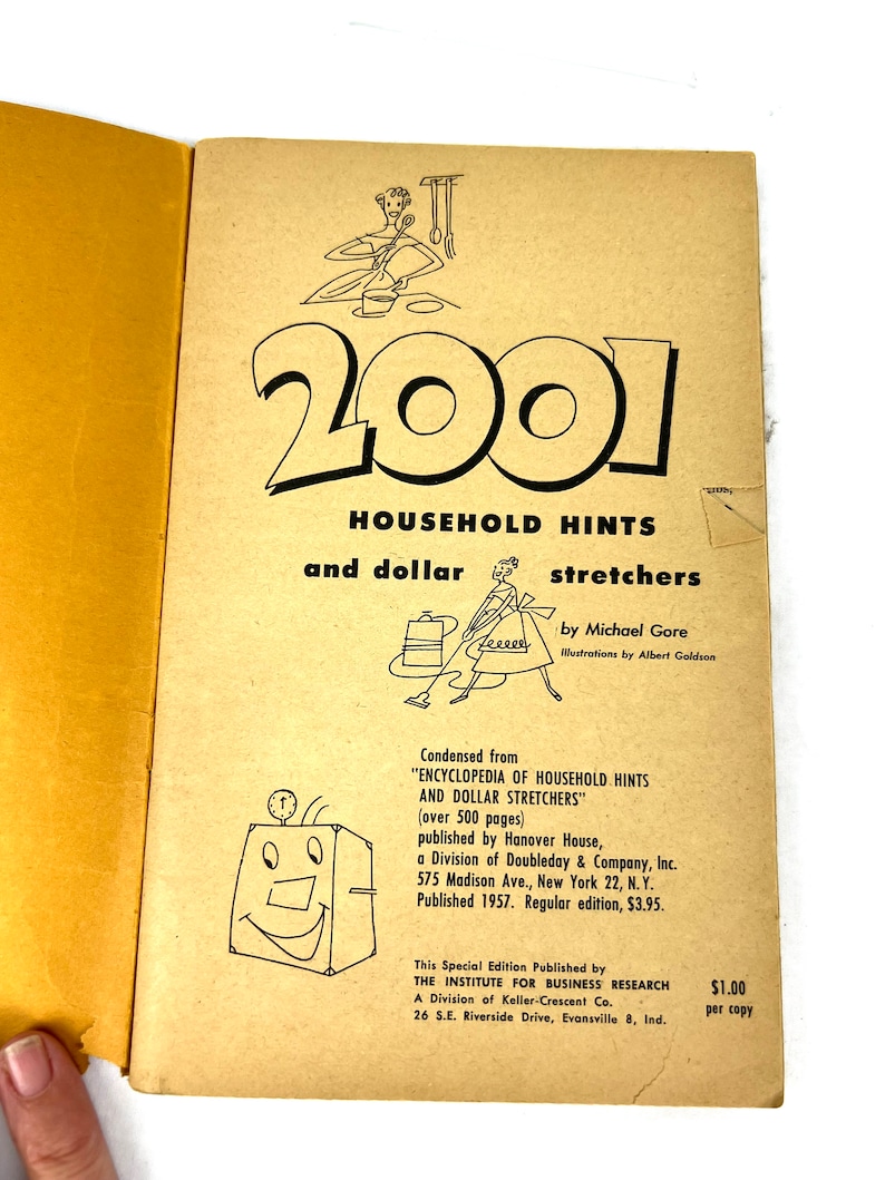 1957 2001 Hushållstips och Dollar Stretchers-bok - Av Michael Gore - Mjuk omslag - My40YearCollection bild 5
