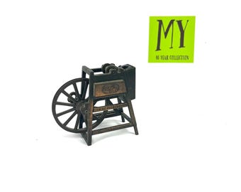 Vintage Pencil Sharpener - Play Me - Die-Cast Metal Miniature Knife Grinder - Dollhouse Decor - My40YearCollection