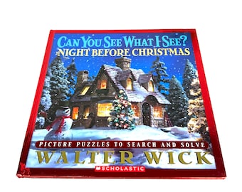 Vintage Book - Can You See what I See - The Night Before Christmas - Picture Puzzles to Search and Solve by Walter Wick - My40YearCollection