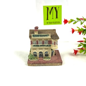 Vintage Liberty Falls Miniature: Clark, Dubois Bank & Mint Figurine