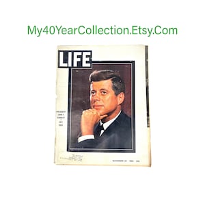 LIFE Magazine November 29, 1963 - President John F Kennedy Assassination  - Birthday Gift idea My40YearCollection