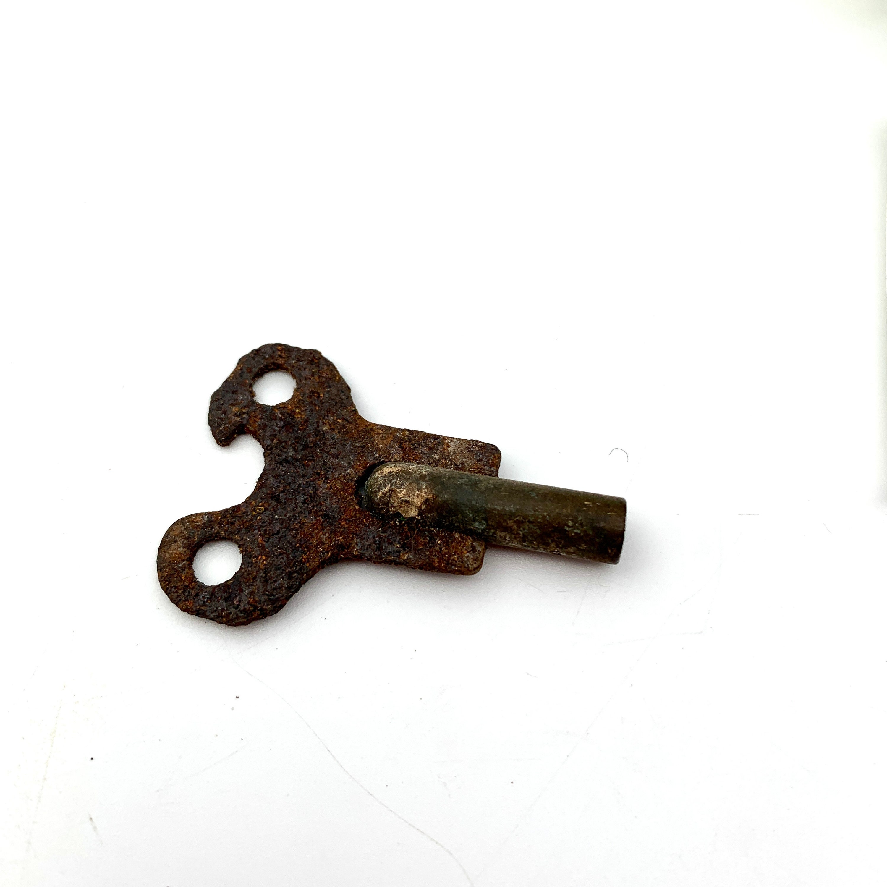 Antique Rusty Small Clock Key Wall Clock Winding Key Metal Etsy
