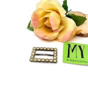 Vintage doorzichtige strass sjerp riemgesp My40YearCollection