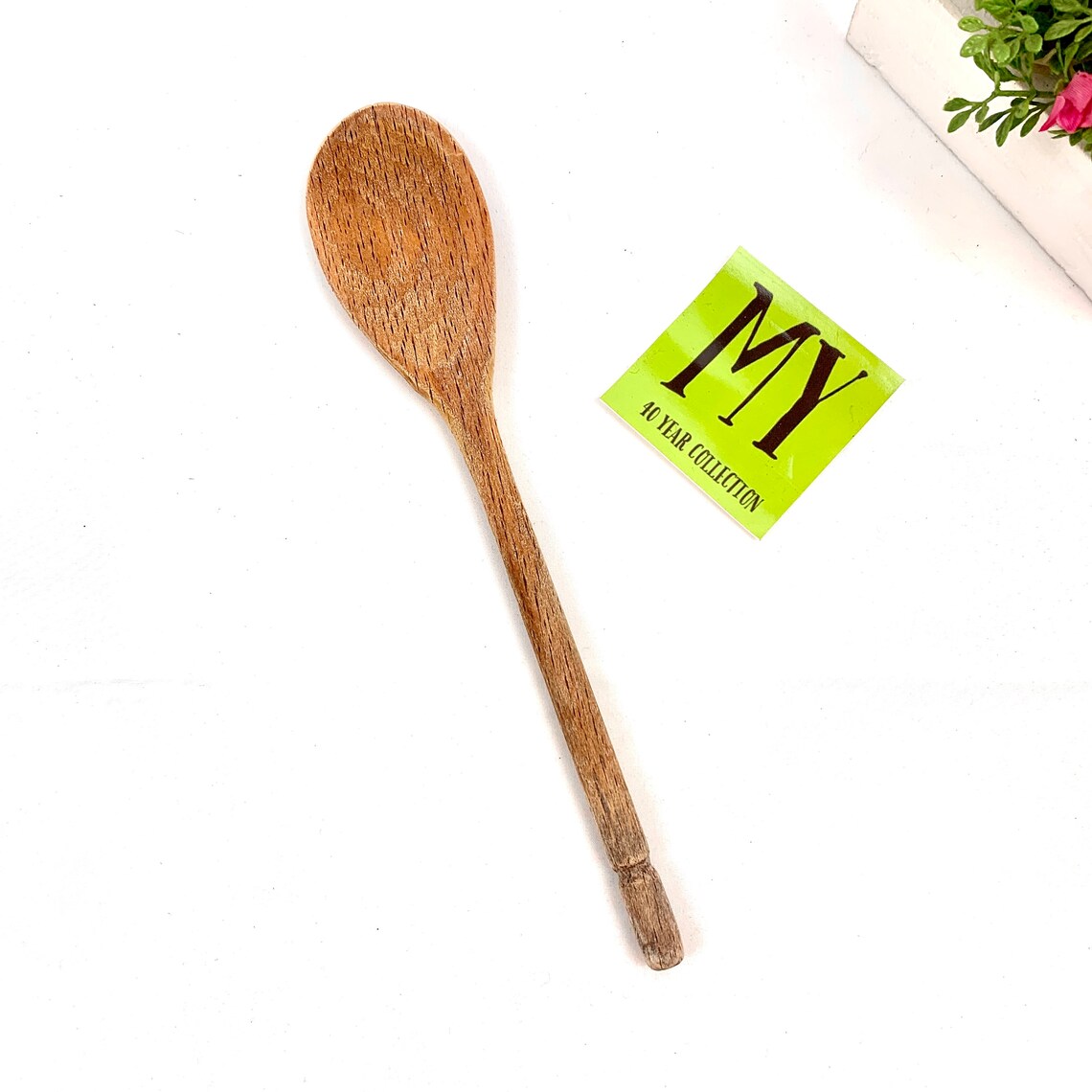 Antique Small Maple Wood Spoon Handcarved Used Rustic Etsy
