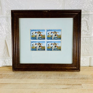Migratory Bird Hunting and Conservation Stamp - Redhead Ducks - Four Stamps Framed - Collectible