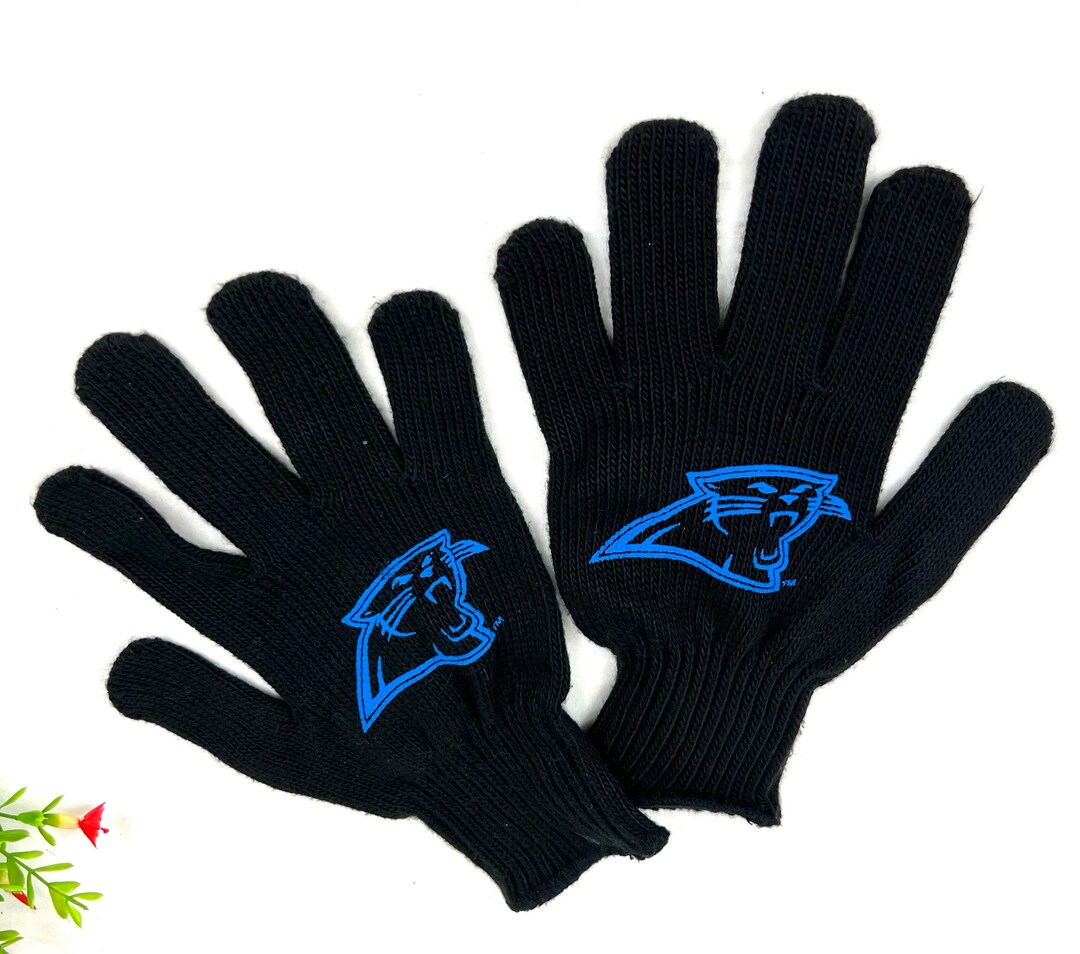 Vintage Adult Size Gloves Black Knitted Carolina Panthers - Etsy