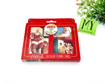 Vintage 1995 Coca Cola Playing Cards: Limited Edition Decks in Tin