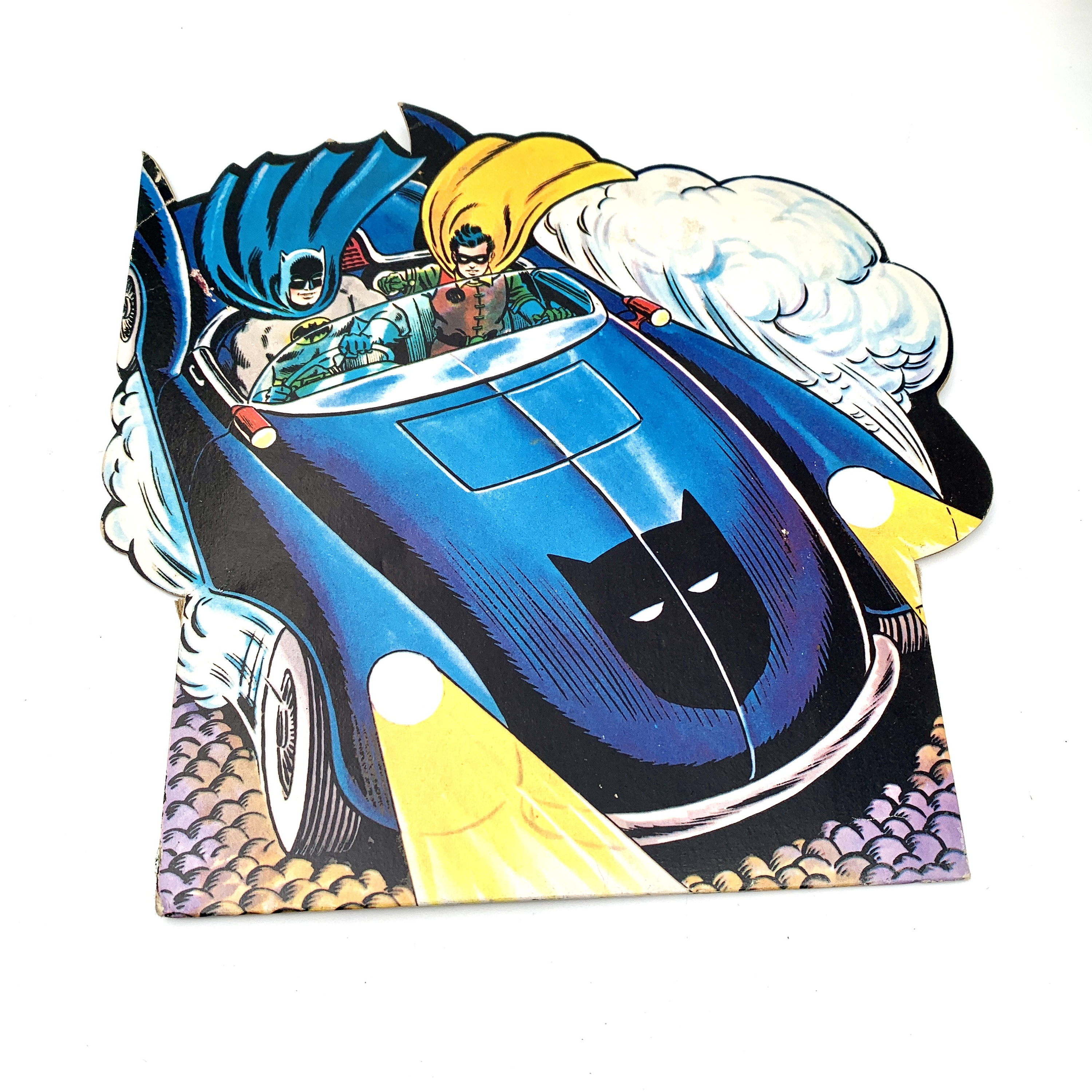 Vintage 1966 Batman 45 RPM Record Cover Batman and Robin Etsy