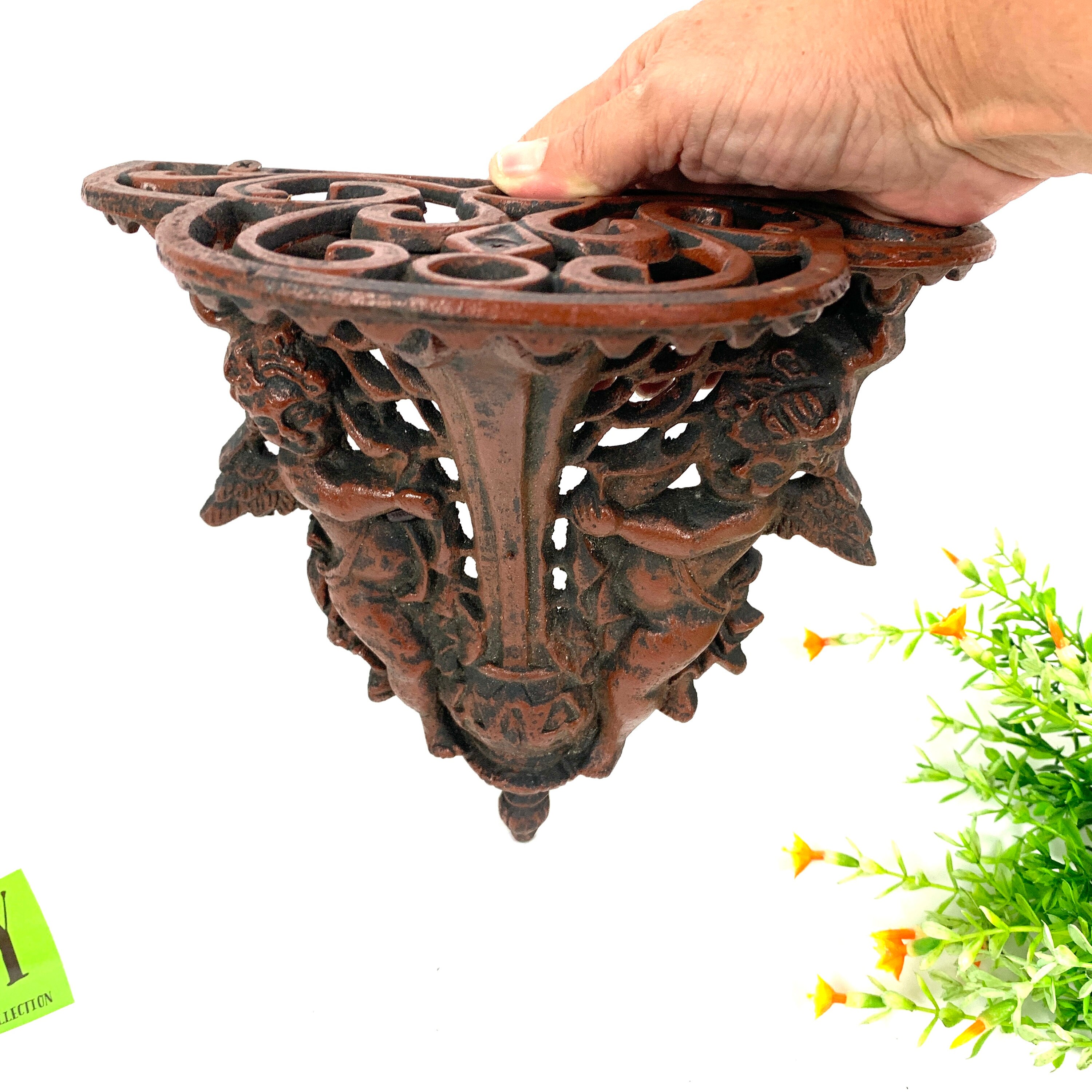 Beautiful Vintage Cast Iron Art Deco Style Pair of Angels Wall - Etsy