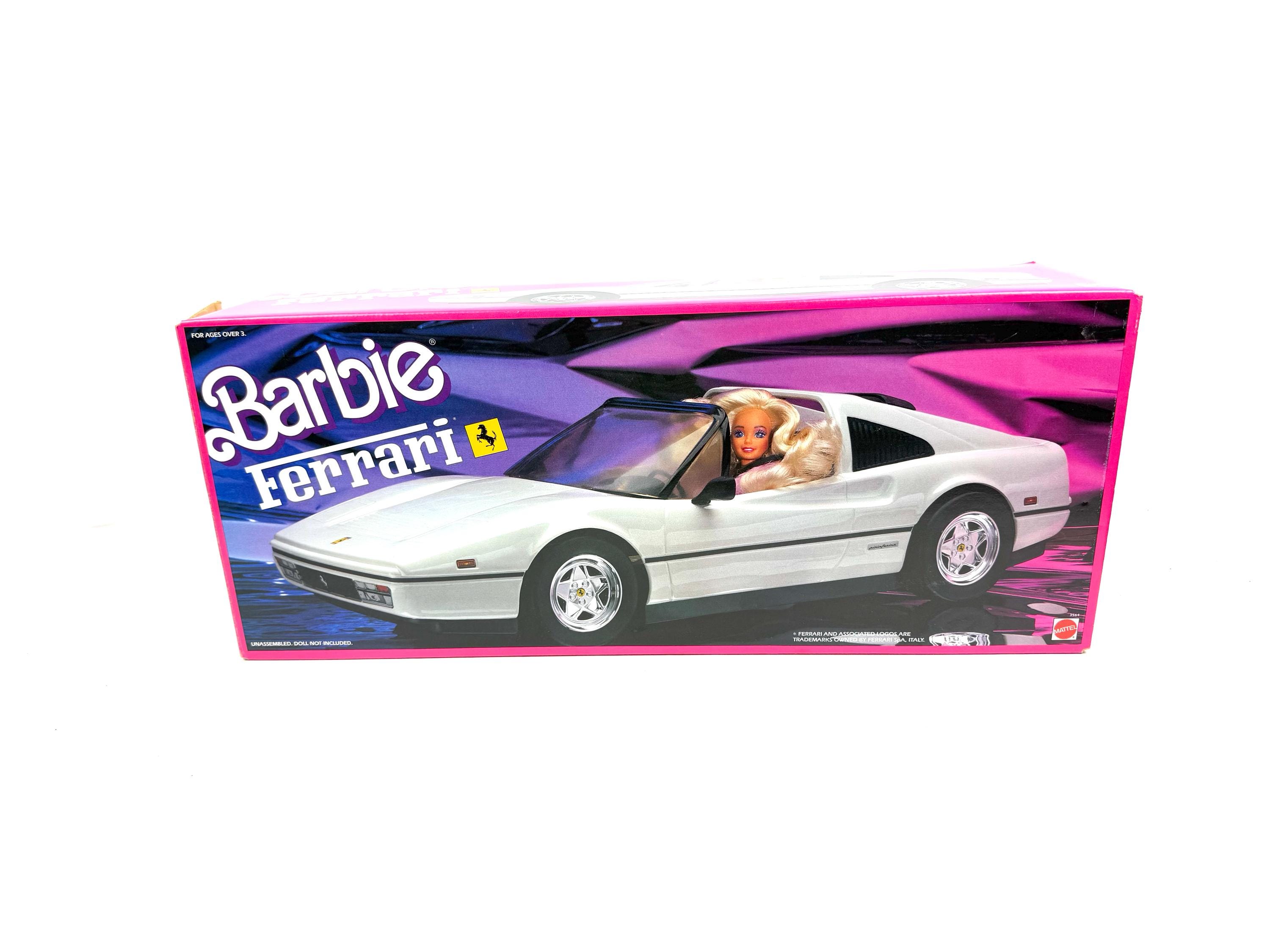 Barbie Ferrari Car NEW IN BOX Mattel 1980s Vintage White Sports