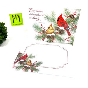 Carte de Noël vintage inutilisée - Véritable signification de Noël - Couple cardinal - Enveloppe assortie - My40YearCollection