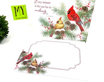 Vintage Unused Christmas Card - True Meaning Of Christmas - Cardinal Couple - Matching Envelope - My40YearCollection