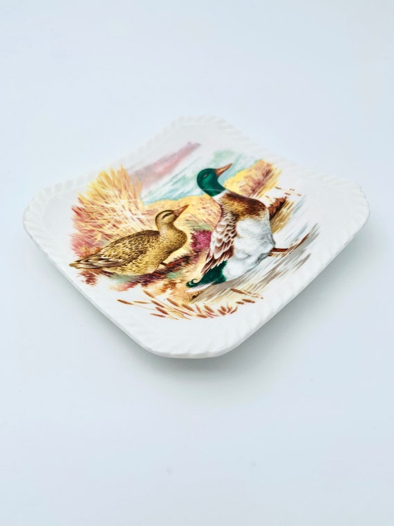 VIntage Royal Adderley Game Bird Trinket Dish Duc… - image 10