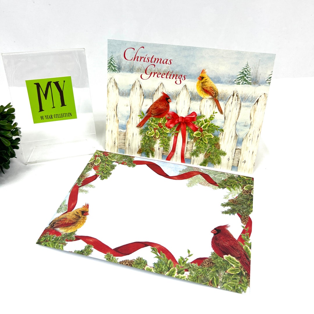 Vintage Unused Christmas Card Christmas Greetings Etsy