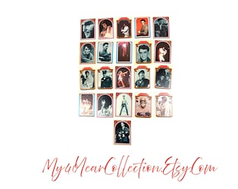 Elvis Collector Cards, Nine Elvis Presley Trading Cards 19-27