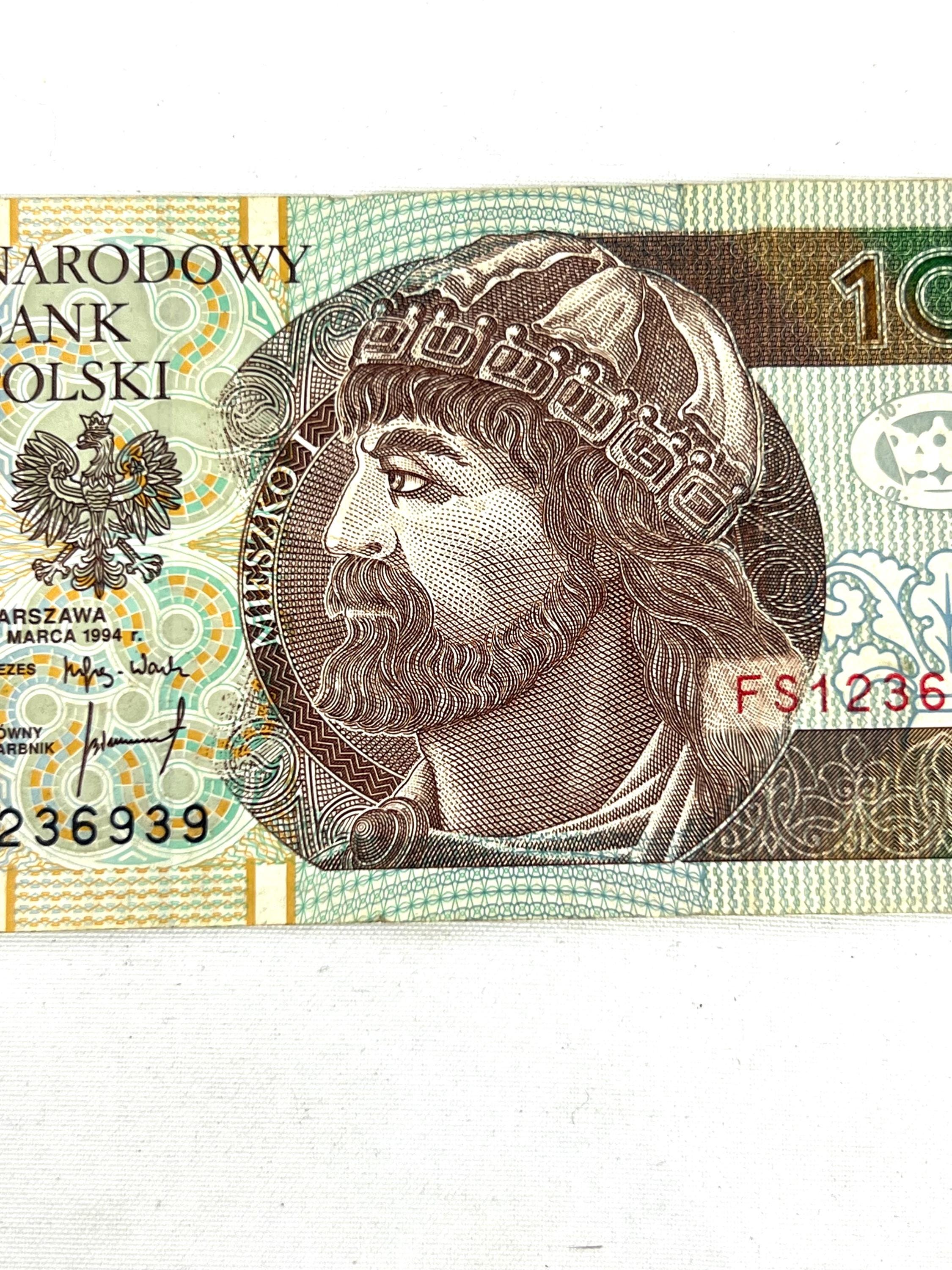 ドイツポーランド紙幣 ヴィンテージ紙幣 - 廃盤通貨 - ポーランド 10ズウォティ紙幣
