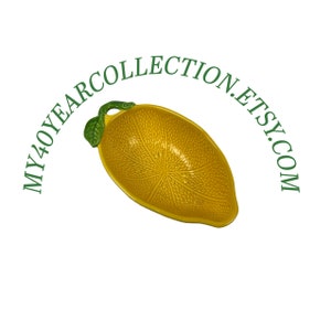 Vintage Bowl - Lemon Shaped Bowl - Candy Dish - Fine Quality Lego Japan - Yellow Lemon Bowl - My40YearCollectio