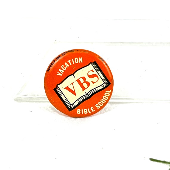Vintage Pin VBS Vacation Bible School Patent Pi… Gem