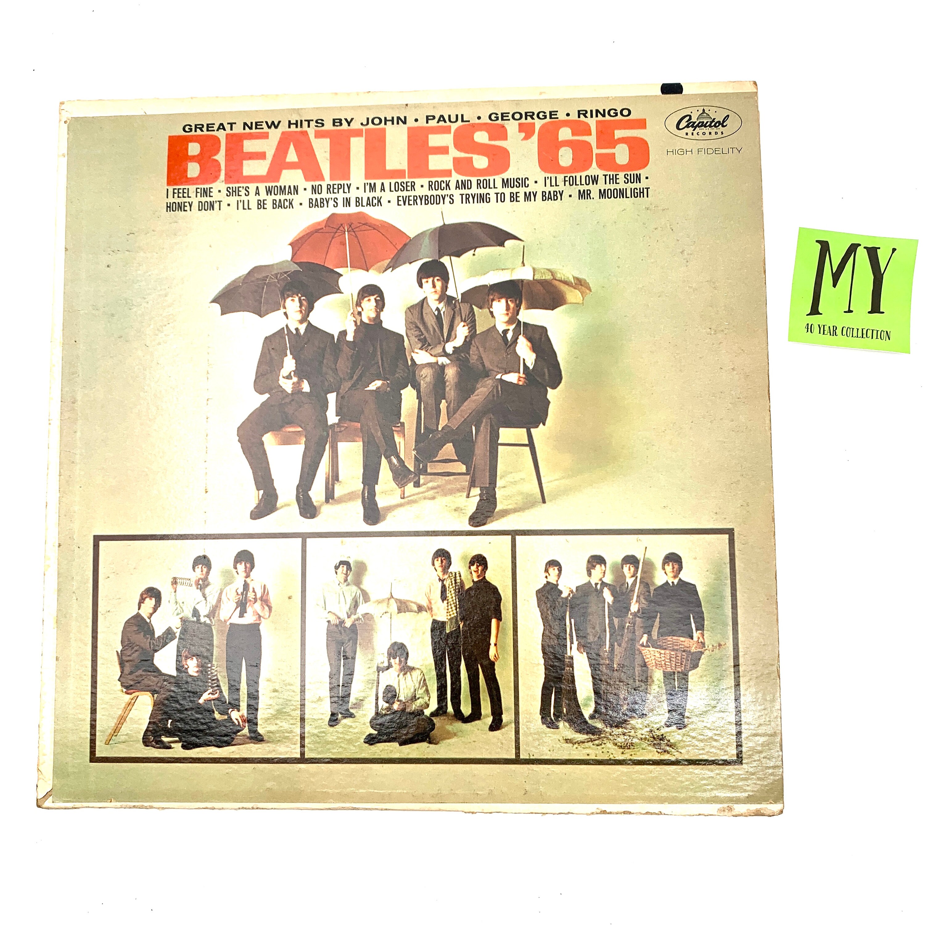 The Beatles 65 Vinyl LP Record Capitol Records 1964 Collectible Vinyl 