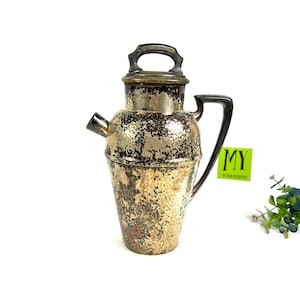 Vintage Hammered Silverplate Cocktail Shaker - Apollo EPNS - Bernard Rice Sons