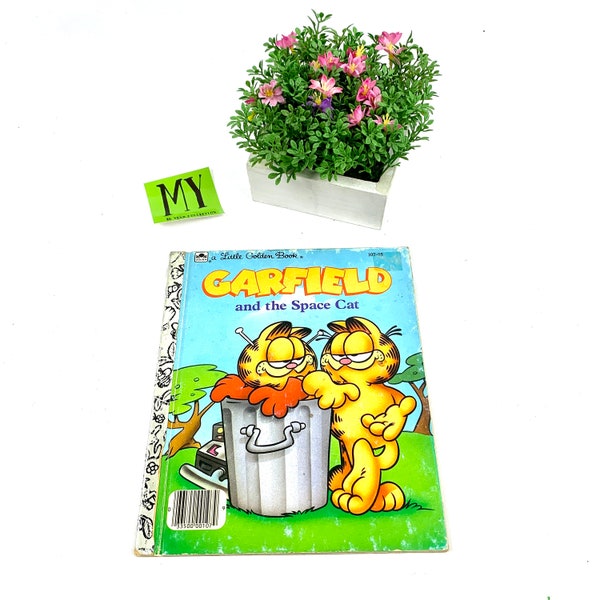 1988 Garfield and the Space Cat a Litlle Golden Book By Jim Davis Childrens Book My40YearCollection